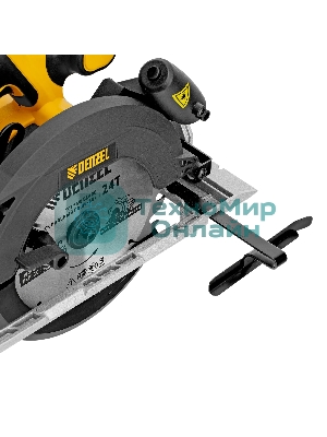 Пила циркулярная аккумуляторная бесщет. Denzel CCSH-BL-20-185, 185 мм, Li-Ion, 20 В