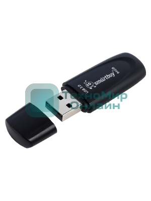 Флешка USB SmartBuy Scout black (SB064Gb3SCK), 64Gb, USB 3.0/3.1, R/W 100/40, черный