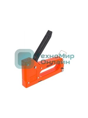 Степлер мебельный Sparta пластиковый, со скобами 100 шт, тип скобы 53, 4-8 мм