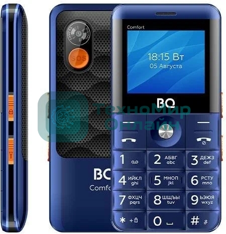 Мобильный телефон BQ 2006 Comfort синий/черный