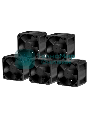 Комплект вентиляторов для корпуса Arctic S4028-15K (5 шт.) черный, 40 мм, 15000 об/мин, 4 pin