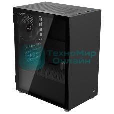 Компьютерный корпус Aerocool/Formula CS-111-G-BK-v1 (mATX, 0.5мм, стекло, USB 3.0 x1, USB 2.0 x2, 1x 12cm Black Fan)