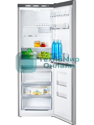 Холодильник Atlant ХМ 6619-189 серебристый двухкамерный 182/119л морозилка снизу