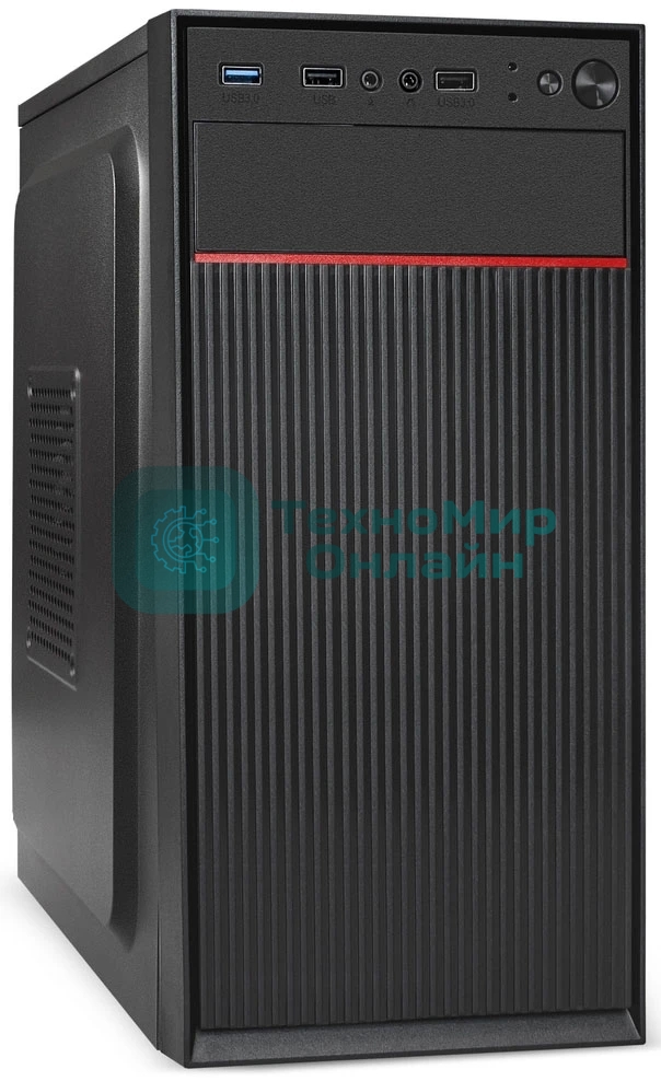 Компьютерный корпус Minitower ExeGate BAA-113U-AA500 (mATX, БП AA500 с вент. 8см, 2хUSB+1хUSB 3.0, аудио, черный)
