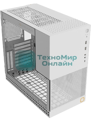 Компьютерный корпус без блока питания Geometric Future Model 4 King Arthur, Midi-Tower, TG, no fans, 2xUSB-A 3.0, 1xUSB 3.2 Type-C, E-ATX, ATX, mATX, mITX белый