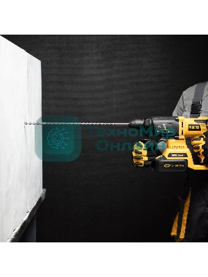 Бур по бетону Denzel двойная спираль, Cobalt W-tip, 12x460 мм, SDS PLUS