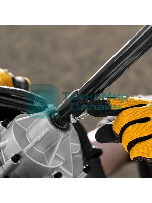 Шнек для грунта Denzel ER-80, диаметр 80 мм, длина 800 мм, соединение 20 мм, съемный нож