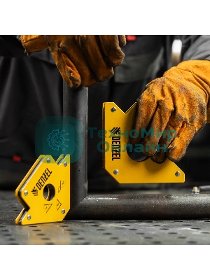 Фиксатор магнитный Denzel для сварочных работ усилие 75 LB