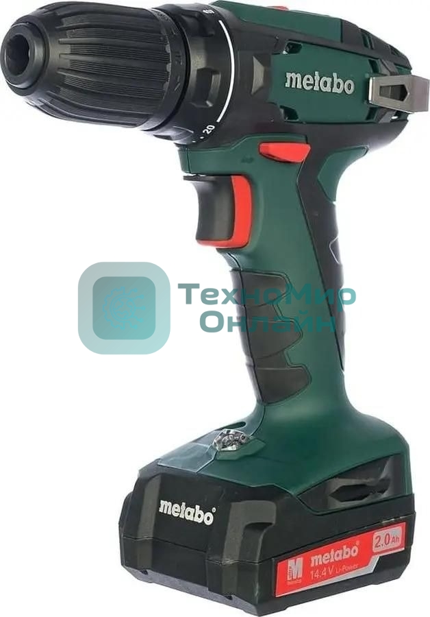 Дрель-шуруповерт Metabo BS 14.4 Li, 14,4 В, 2 Ач, 40 Нм, щеточный