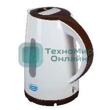 Чайник электрический Великие Реки Томь-1 бел/коричневый