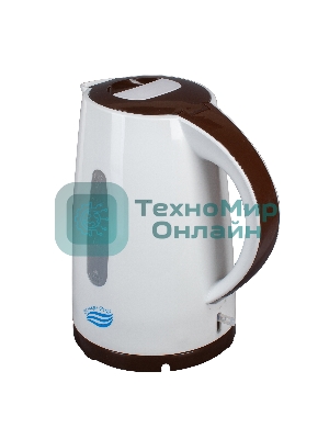 Чайник электрический Великие Реки Томь-1 бел/коричневый