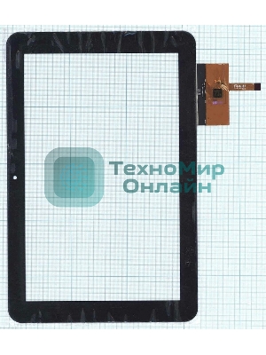 Сенсорное стекло (тачскрин) QSD E-C7058-02, черное