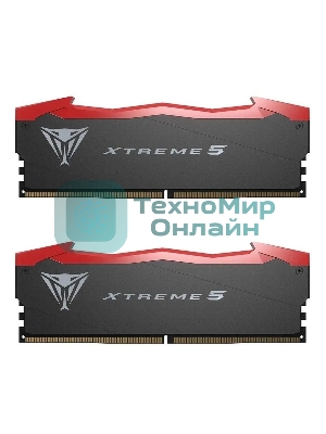 Оперативная память Patriot Viper Xtreme 5, DDR5, 32GB (2x16GB), 8200MHz, CL38, DIMM, с радиаторами, черный