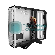 Компьютерный корпус MiniITX ExeGate MI-209 Black, miniITX/mATX, (M300, 80мм), 2хUSB, Audio
