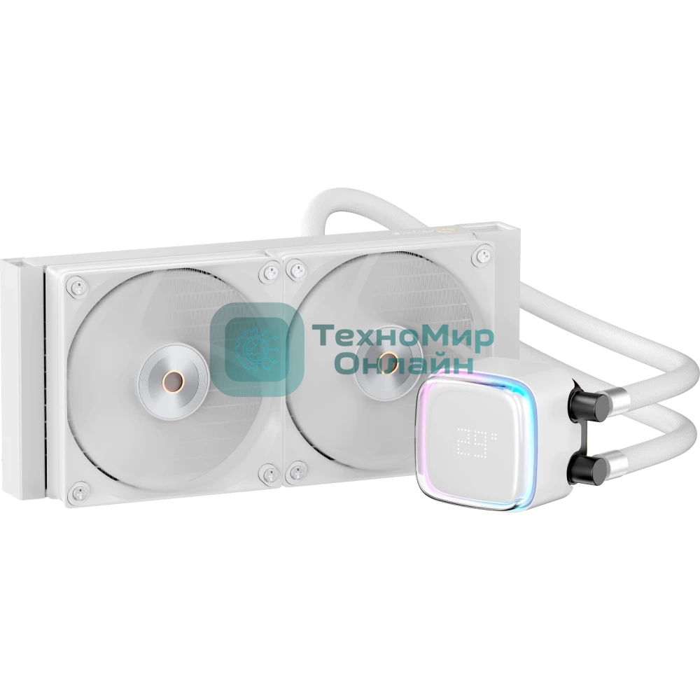 Система жидкостного охлаждения Ocypus Iota L24 WH ARGb белый 120мм алюминий+медь 2000rpm 29db 4-pin 280W