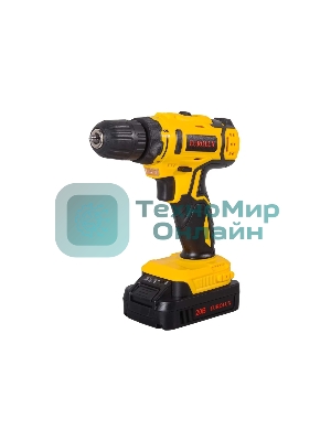 Дрель-шуруповерт Eurolux ДА-20/2Li, 20 В, 1.5 Ач, 35 Нм, щеточный