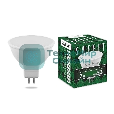 Лампа светодиодная SAFFIT SBMR1607 (55027) 7Вт 230В GU5.3 теплый