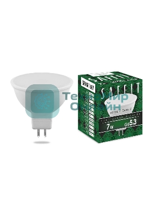 Лампа светодиодная SAFFIT SBMR1607 (55027) 7Вт 230В GU5.3 теплый