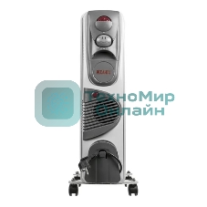 Обогреватель масляный Ресанта ОМ-9НВ (9 секций), белый, 2400 Вт, 25 м2, термостат