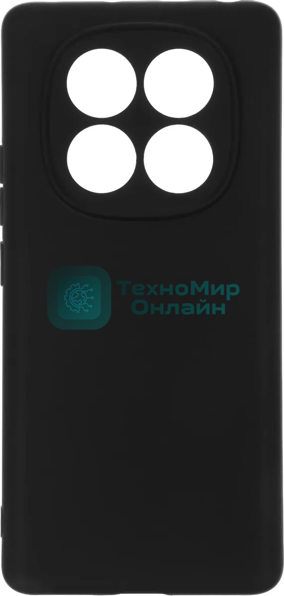 Чехол (клип-кейс) BoraSCO для Xiaomi Redmi Note 14 Pro 4G Silicone Case черный (74848)