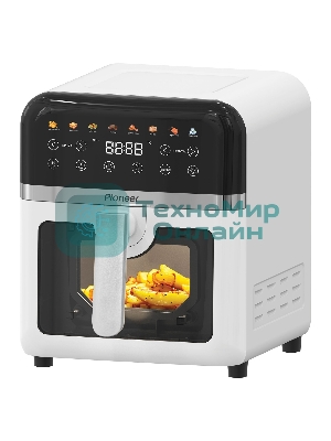 Аэрогриль Pioneer SM520D белый, 1850 Вт, 8 л, сенсор, 8 программ