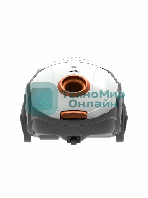 Пылесос Blackton Bt VC1401B белый/оранжевый, 350/1400 Вт, уборка сухая, пылесборник мешок 1,5 л