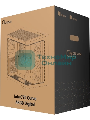 Компьютерный корпус Ocypus Iota C70 WH Curve ARGB Digital ATX без БП (Iota-C70-WHD400CD-GL)