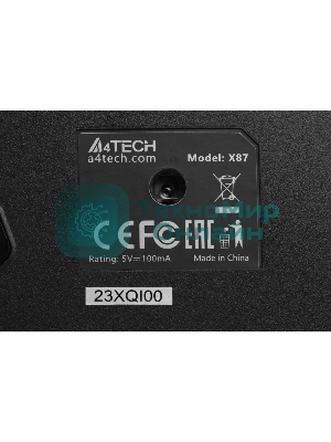Мышь проводная A4Tech X87 черный, 2400 dpi, USB, кнопки - 8