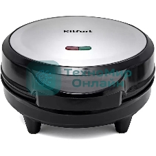 Вафельница Kitfort KT-1617 640Вт серебристый/черный