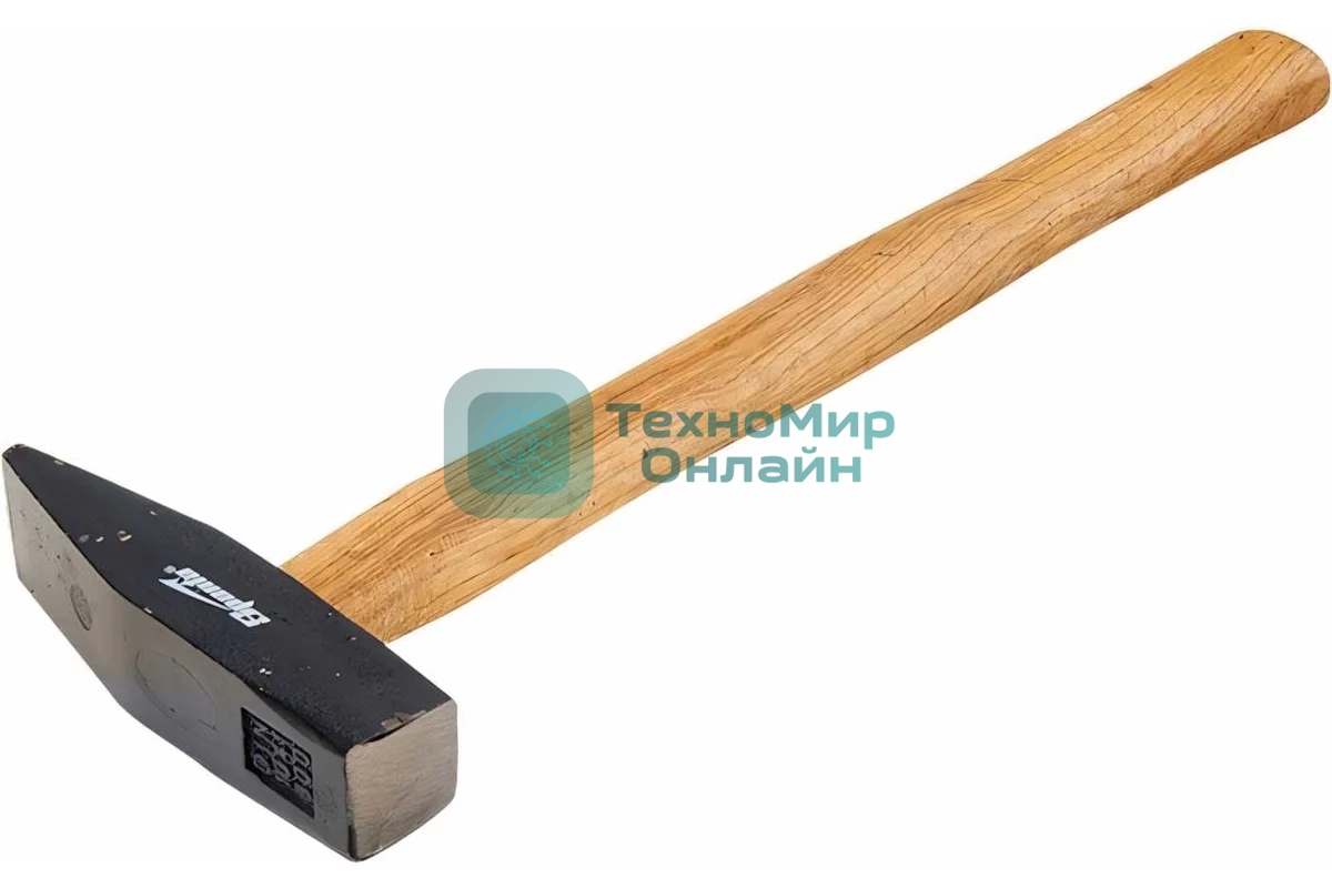 Молоток слесарный Sparta 102045 200 г, квадратный боек, деревянная рукоятка