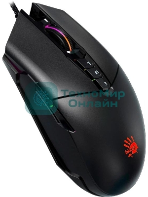 Мышь проводная A4Tech Bloody P91s черный, 8000 dpi, USB, кнопки - 8