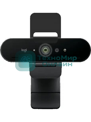 Камера Web Logitech BRIO черный 13Mpix (4096x2160) USB3.0 с микрофоном (960-001725)
