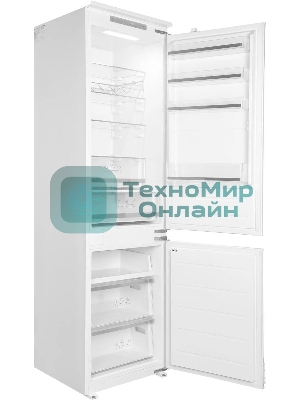 Встраиваемый холодильник Hyundai HBR 1946 2-хкамерн. белый