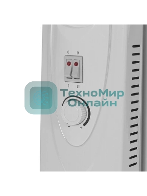 Обогреватель масляный Blackton Bt OH1111 (9 секций), белый, 2000 Вт, 20 м2, механический термостат