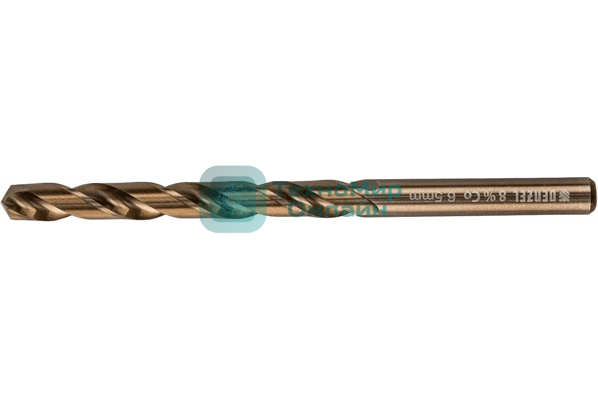 Сверло по металлу Denzel 6,5 мм, HSS Co-8%