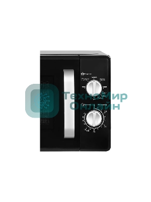 Микроволновая печь HOME HMG207DB черный, 20 л, 700 Вт, переключатели - поворотный механизм