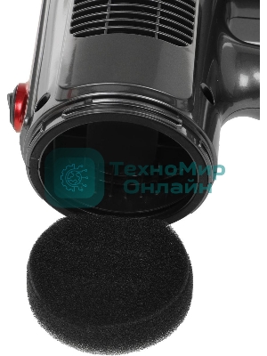 Пылесос вертикальный Centek CT-2561 красный/черный, питание от сети, 150 Вт, уборка сухая, пылесборник 0.5 л