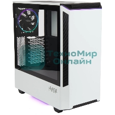Компьютерный корпус Hiper PW81 белый без БП ATX 3x120мм 2xUSB2.0 2xUSB3.0 audio bott PSU