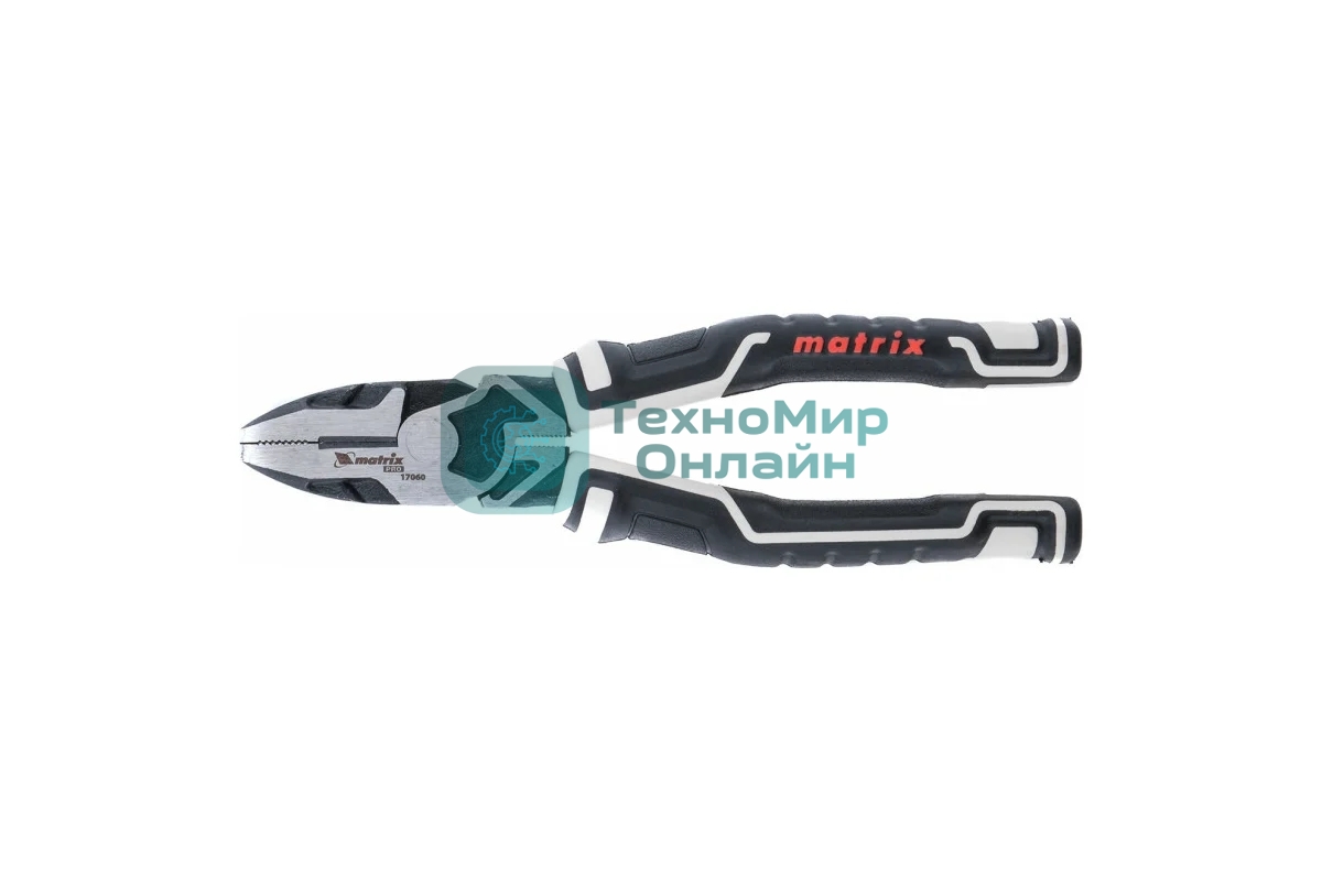 Плоскогубцы комбинированные Matrix 185 мм, усиленная система, PRO
