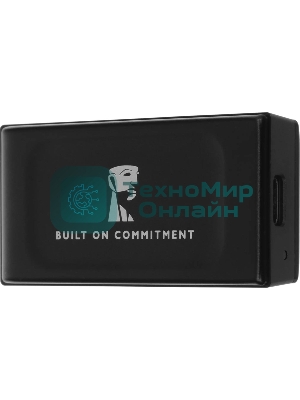 Внешний SSD Kingston XS1000, 2TB, USB 3.2 Gen 2 Type-C, R/W 1050/1000, черный