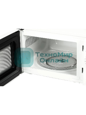 Микроволновая печь Galanz MOS-2008MW белый, 20 л, 700 Вт, переключатели - поворотный механизм