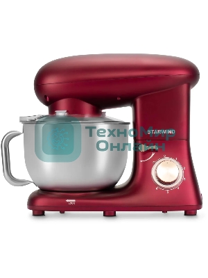 Миксер планетарный Starwind SPM7170 1600 Вт, гранатовый