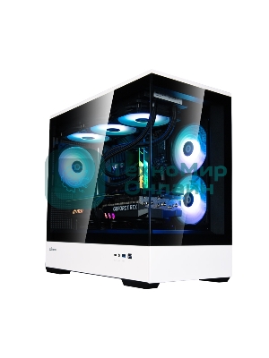 Компьютерный корпус ZALMAN P30 BW, MATX, BLACK/WHITE, WINDOW, 2x3.5