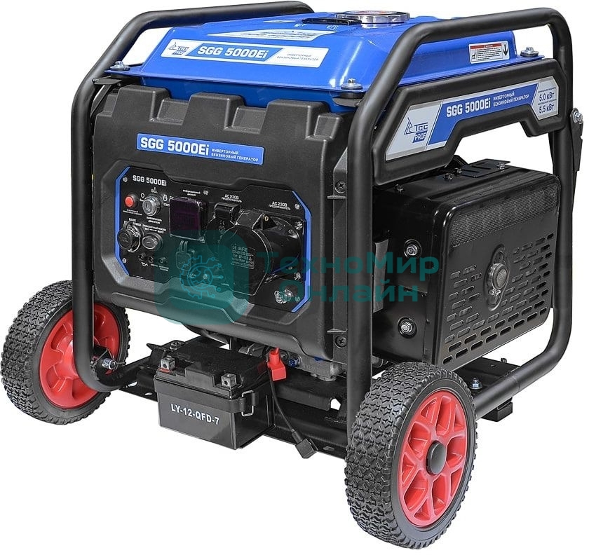 Электрогенератор бензиновый инверторный ТСС SGG 5000Ei, 5.5 кВт, 78 дБ, 35 кг