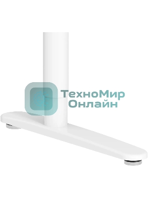 Стол компьютерный Cactus CS-EGD-WT-LED столешница закаленное стекло, белый каркас белый