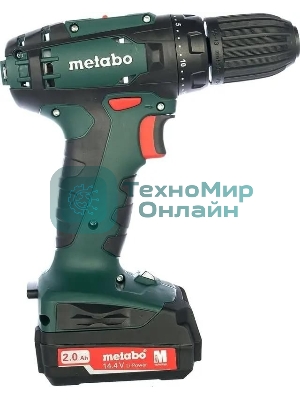 Дрель-шуруповерт Metabo BS 14.4 Li, 14,4 В, 2 Ач, 40 Нм, щеточный