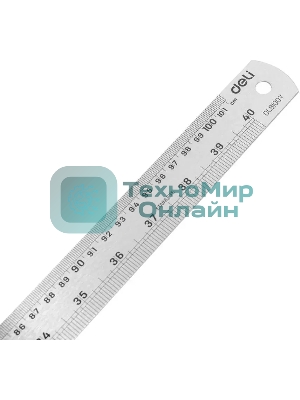 Линейка стальная Deli DL8100Y 1000мм нержавеющая сталь