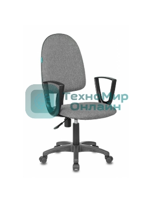 Кресло Бюрократ CH-1300N/3C1 серый, экокожа, 120 кг, механизм качания