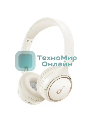 Беспроводные/проводные наушники Soundcore H30i белый, накладные, Bluetooth + проводной, складная конструкция, до 70 ч