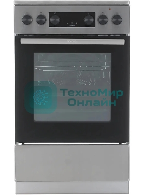 Плита электрическая Gorenje GEC5C40XAOT серебристый, конфорок 4 шт, духовка 70 л, 50 см x 85 см x 59.4 см